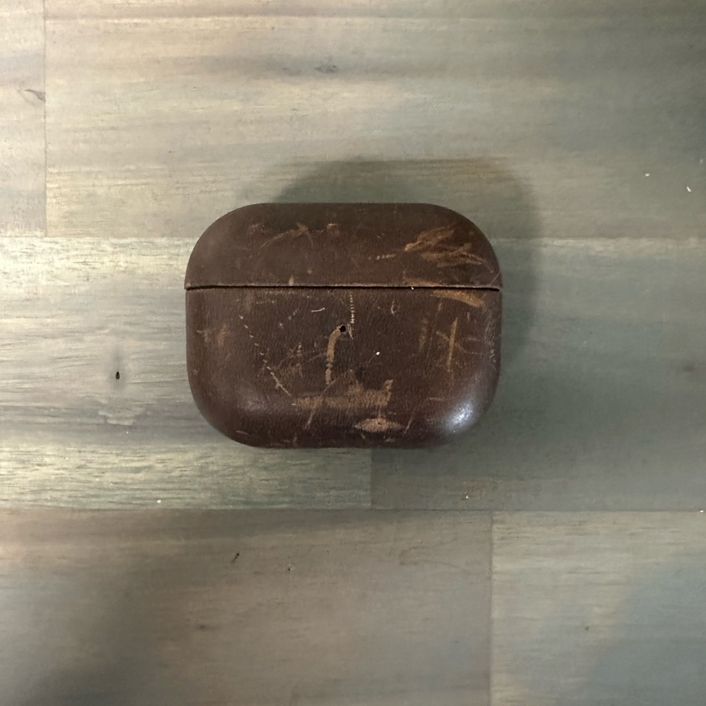 Brown Leather AirPods Case